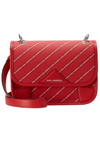 KARL LAGERFELD Axelremsväska - red