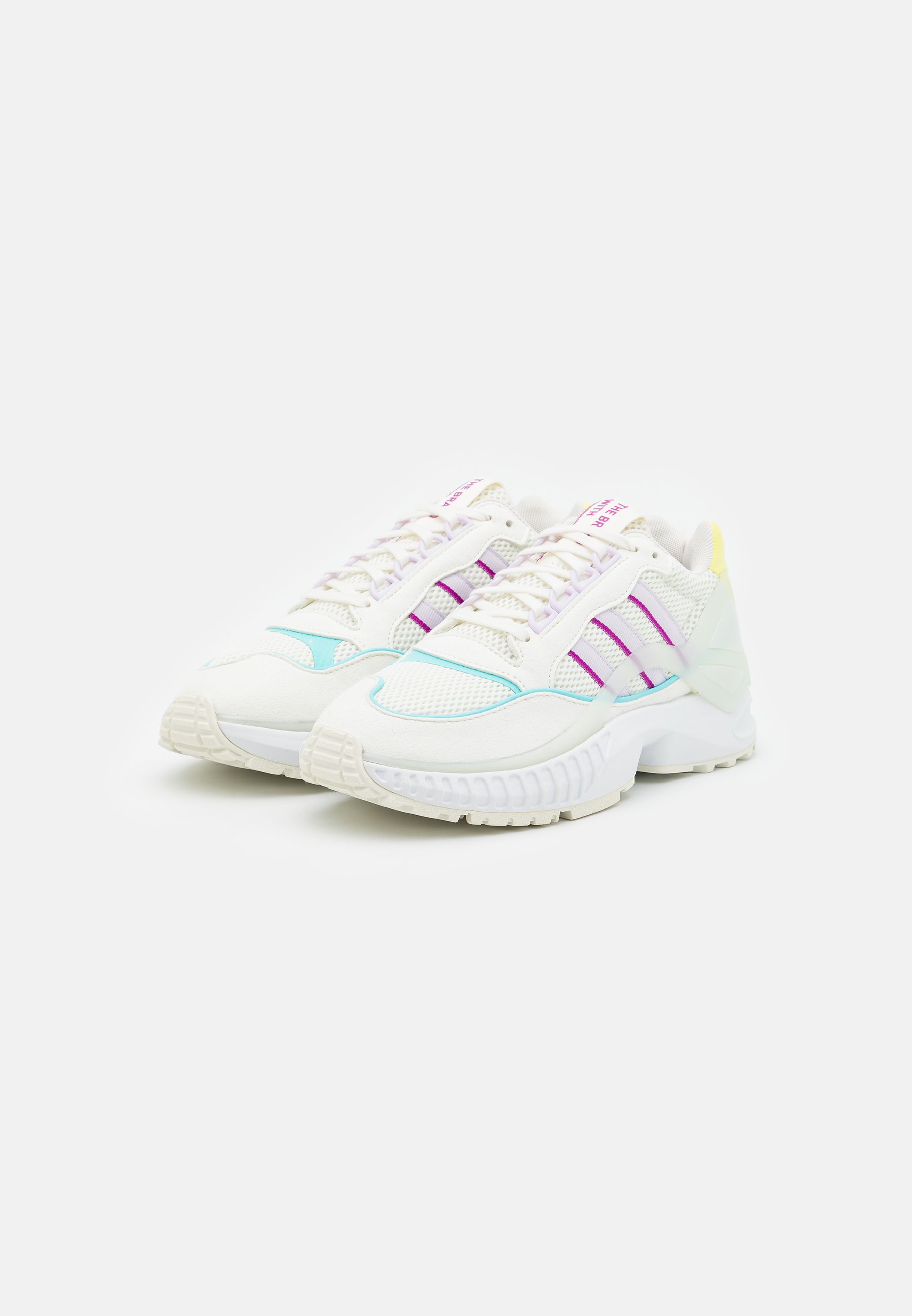 adidas Originals ZX WAVIAN - Trainers - white tint/offwhite/sonic  fuchsia/white - Zalando.ie