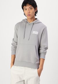 Jack & Jones JJECORP LOGO HOOD - Hoodie - ultimate grey