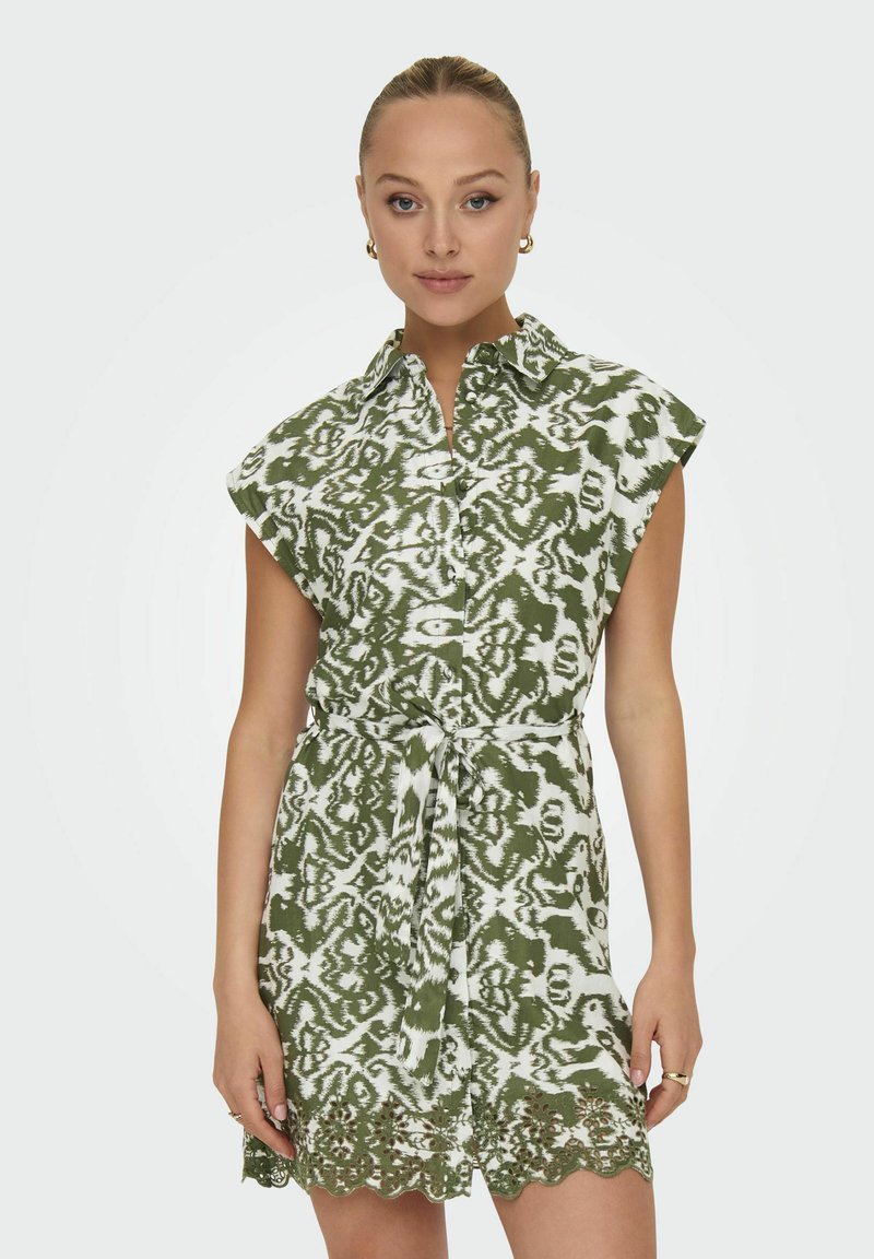 ONLY ONLLOU - Vestido camisero - khaki