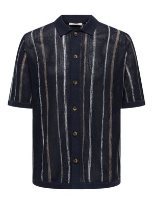Only & Sons, Knitted neck ONSTOBBY Knit - - Chemise - dark sapphire