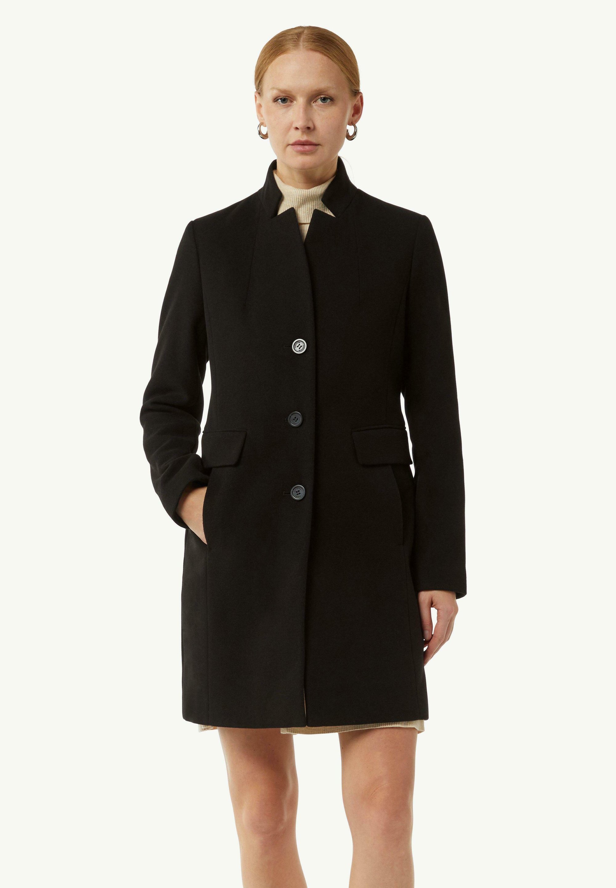 Comma Kurzmantel Schwarz Kurzmantel Mantel Kariert Comma