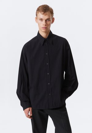 Vapaa-ajan kauluspaita - black/white stripe