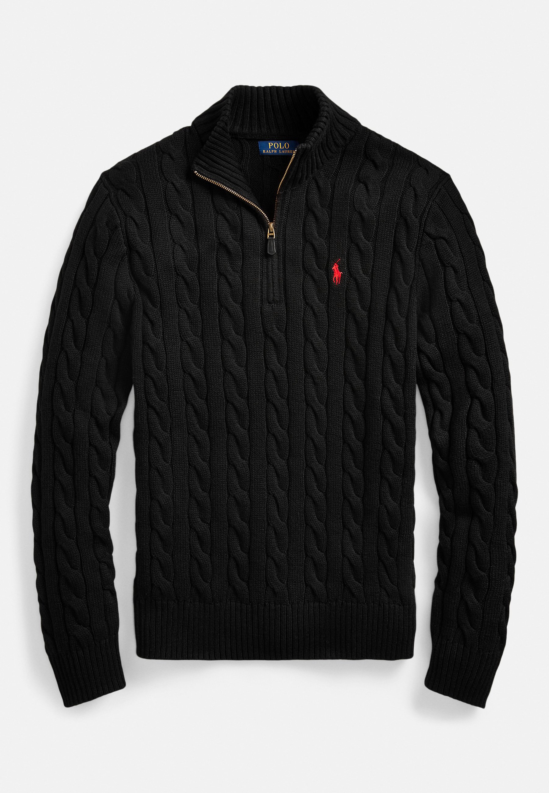 Polo Ralph Lauren CABLE-KNIT COTTON QUARTER-ZIP SWEATER