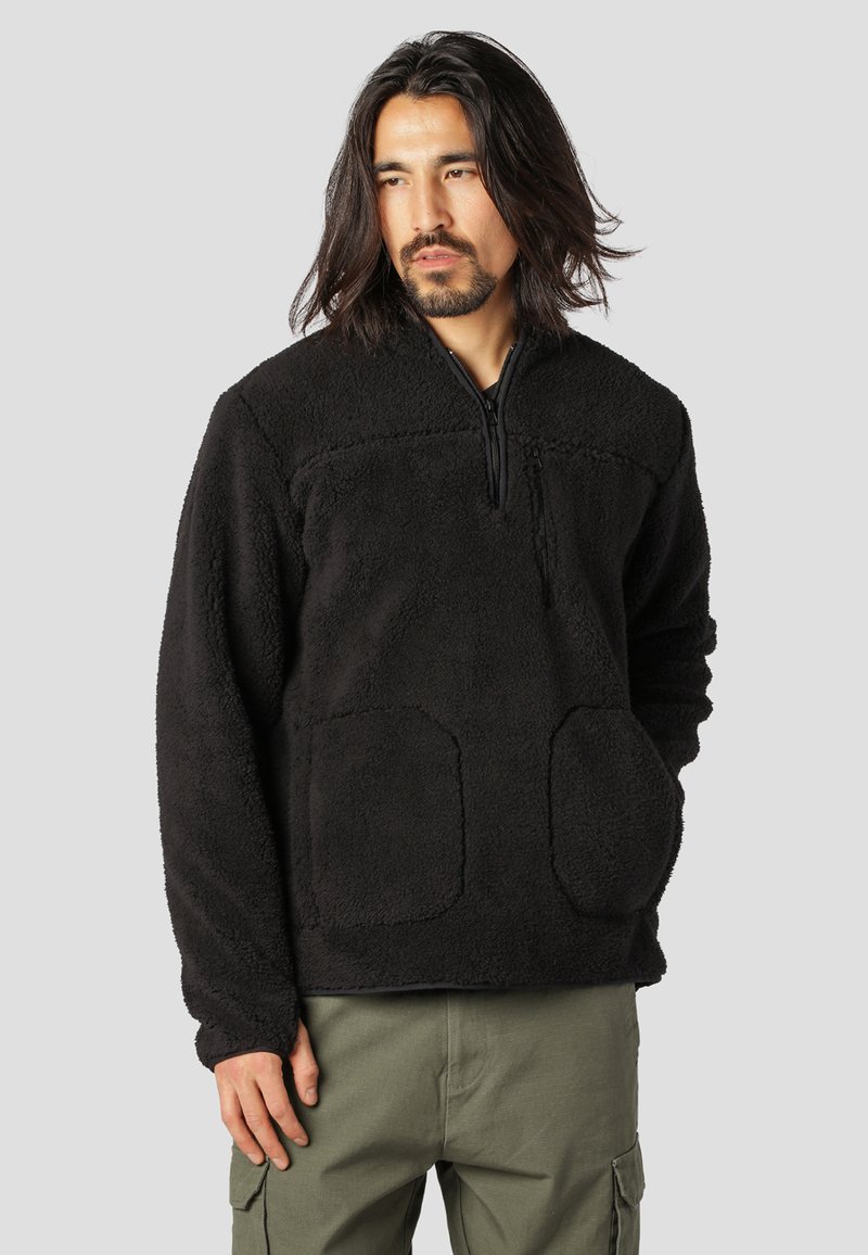 Fat Moose PINE HALF ZIP Fleece jumper black Zalando.ie