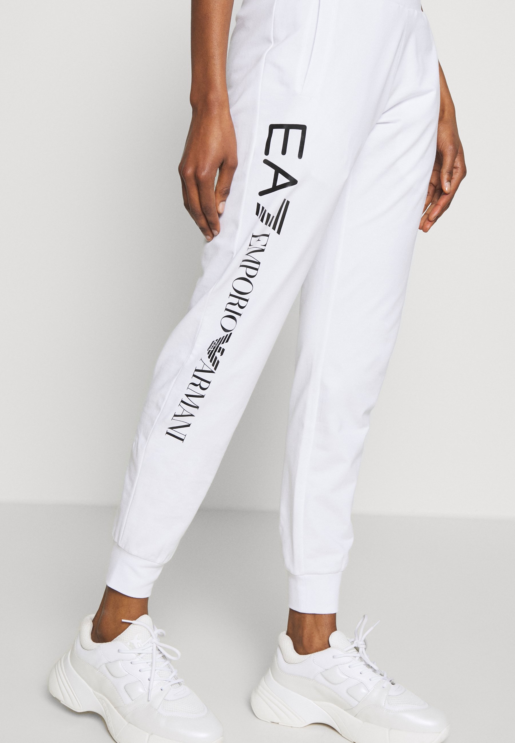 white ea7 tracksuit