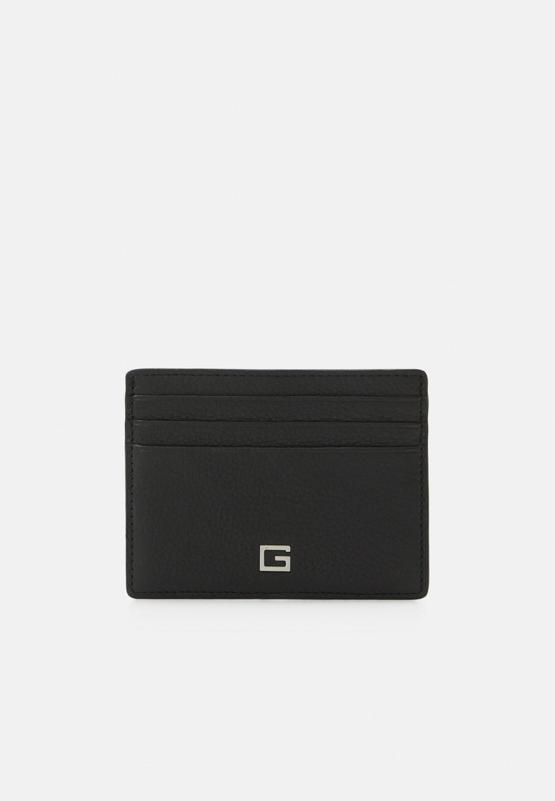 Guess Aieta Card Case - Brown Logo Nero Portafogli Woman
