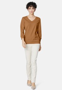 MADELEINE MIT 3/4-LANGEN ÄRMELN - Sweater - cork brown