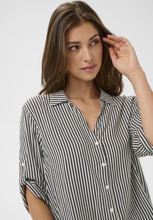 LUDA SHORT SLEEVE FOLD UP  - Camicia - ombre blue eggnog stripe