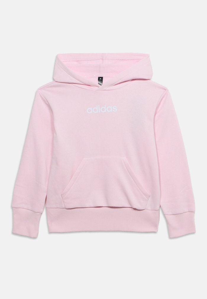 adidas JUNIOR HOODIE UNISEX - Sudadera con capucha - clear pink/white