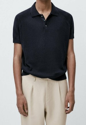 Polo shirt - blue-black denim