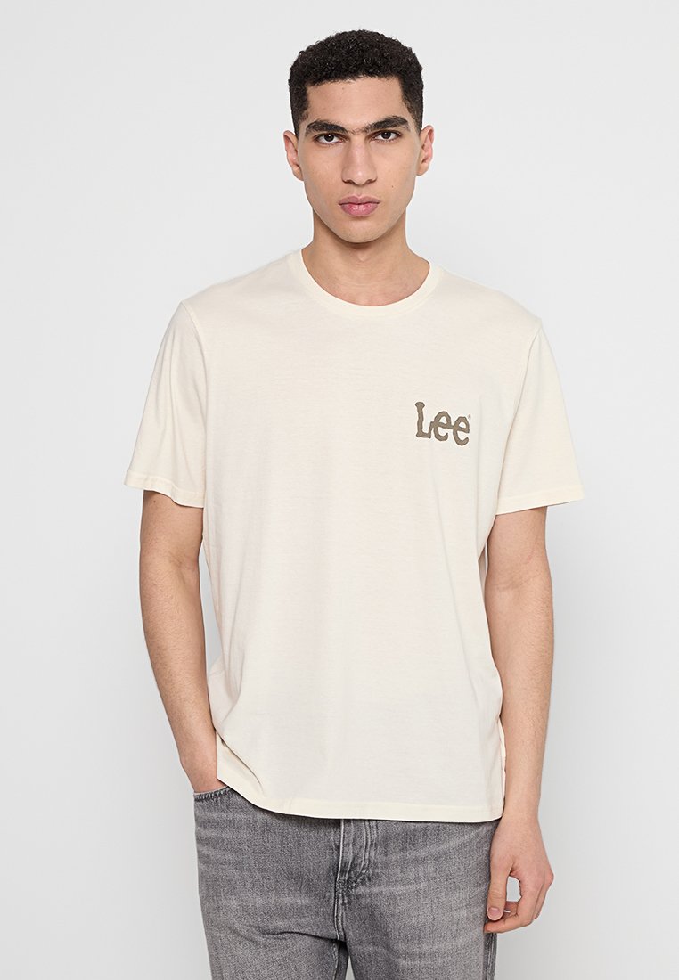 Lee T-shirt print crème