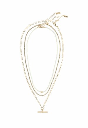 Next, PEARL EFFECT SPARKLE 3 PACK LAYER T-BAR NECKLACE - Necklace - gold-coloured