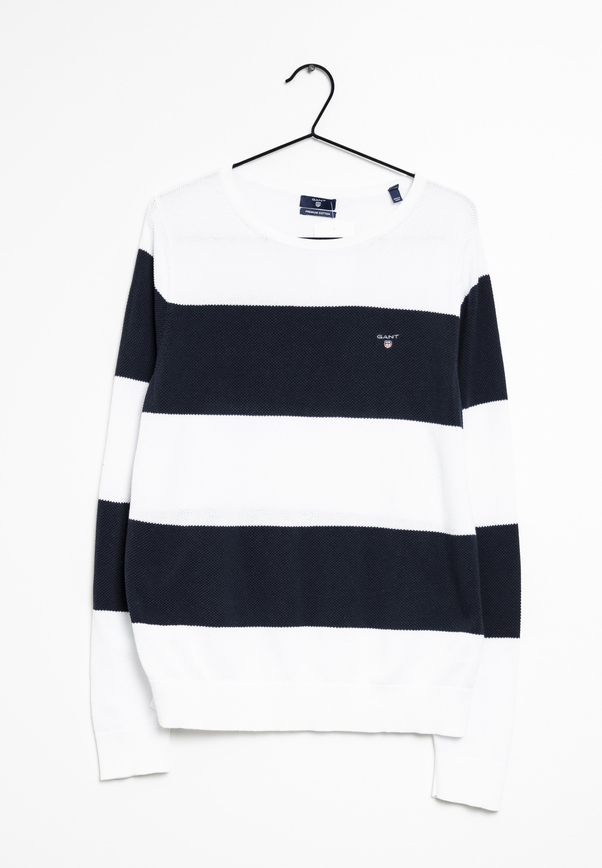 White Gant Pullover Weiss GANT Strickpullover White/weiß (Pre