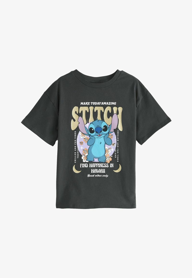 Next LICENSE - Print T-shirt - stitch charcoal
