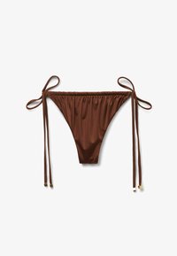 Ausgewählt, e shiny satin choco brown