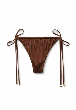 Calzedonia SHINY SATIN - Bas de bikini - e shiny satin choco brown