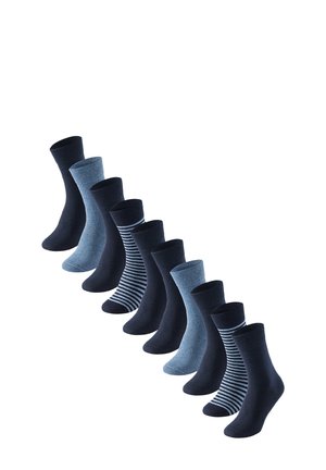 10ER PACK - Socks - dunkelblau grau