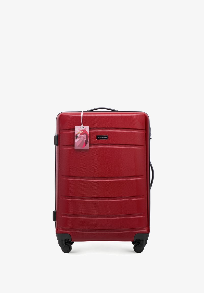 WITTCHEN MEDIUM SUITCASE WITH LUGGAGE TAG FROM ABS - Trolley - red