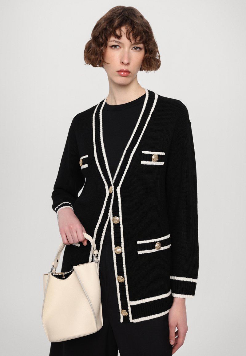 Alice Olivia BRADFORD Cardigan black/soft white/black