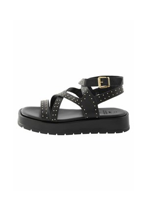 FOREVER COMFORT - Platåsandaletter - black studded