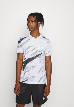 TEE - T-shirt con stampa - white/black