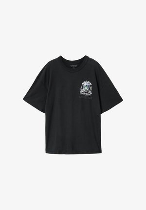 AllSaints, HULA SS CREW . - T-shirt print - washed black