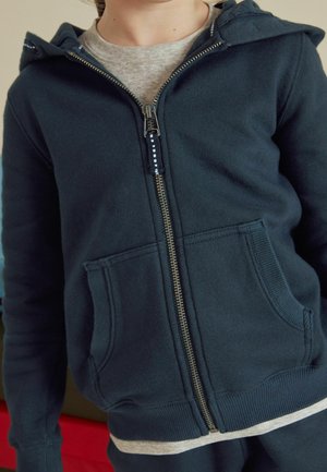 ZIP THROUGH HOODIE AND JOGGERS SCHOOL SPORTS SET - Tracksuit - navy blue