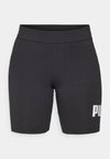 LOGO SHORT LEGGINGS - Leggings - black