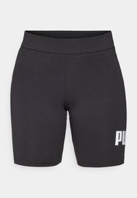 LOGO SHORT LEGGINGS - Tights - black