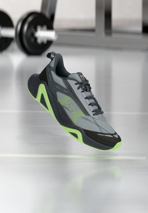 CHARGED COMMIT TR 5 - Zapatillas de entrenamiento - mod gray/castlerock/lumos lime