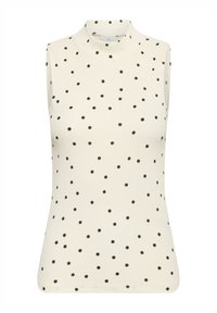 Kaffe KAKATRINE PRINTED - Débardeur - cloud cream w. black dots