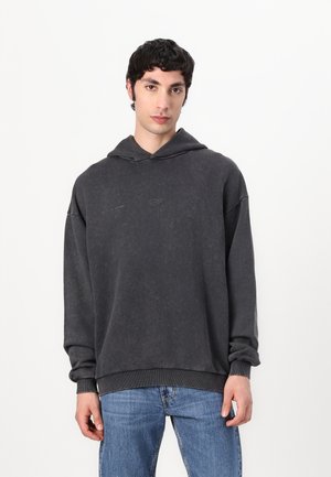 BOXY HOODIE UNISEX - Sweatshirt - faded black