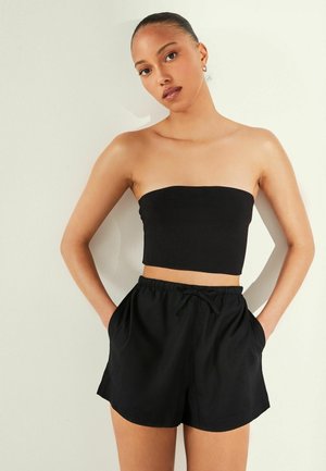 TIE WAISTED 2 PACK REGULAR FIT - Šorti - black