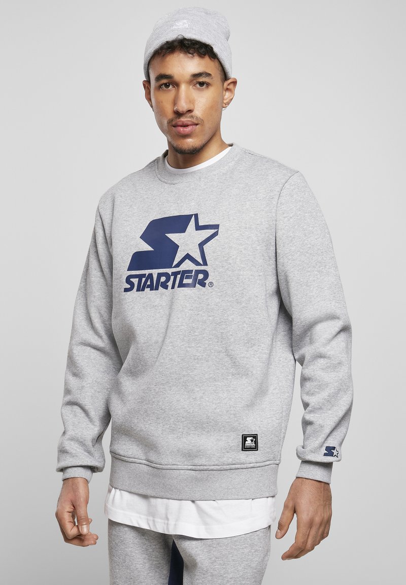 Starter - LOGO CREWNECK - Sweatshirt - heathergrey, Enlarge