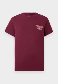 SLIM FONT PLAY TEE - T-shirt imprimé - red wine