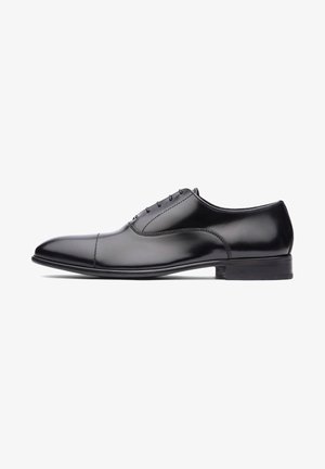 TOE CAP OXFORD - Smart lace-ups - black