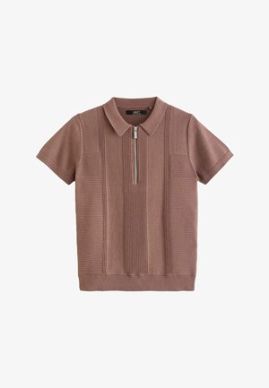 SHORT SLEEVE REGULAR FIT - Polosärk - berry red