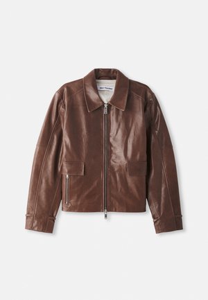 DELHI JACKET UNISEX - Bőrdzseki - dark brown