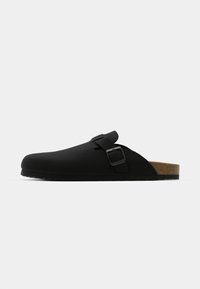 LEATHER UNISEX - Chaussons - black
