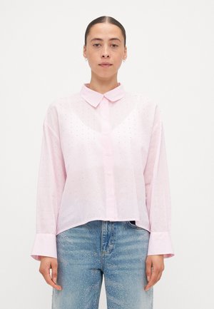 ONLJULIE LIFE EMBELISHMENT SHIRT - Overhemdblouse - bright white/roseate spoonbill strip