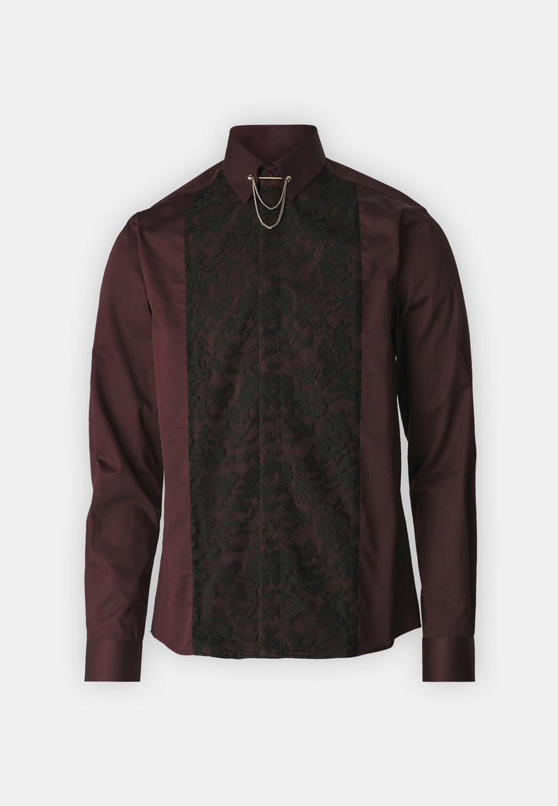Twisted Tailor FORM SHIRT - Košile - burgundy/bordeaux - Zalando.cz