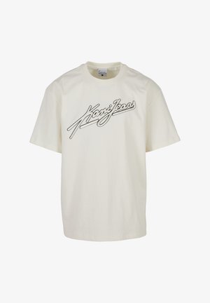 Karl Kani, KANI JEANS OVERSIZED T-SHIRT - Nyomott mintás póló - off white