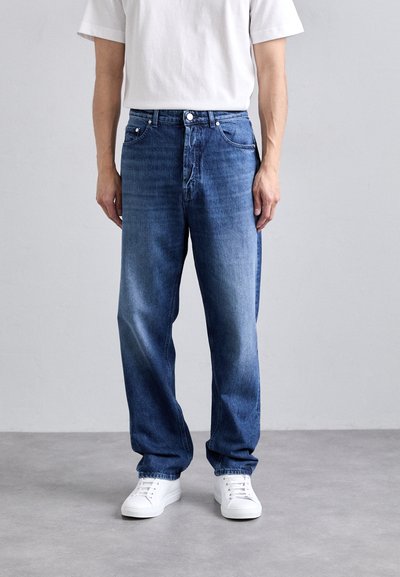 Missoni 5 POCKET TROUSERS - Traperice opuštenog kroja - dark blue washed