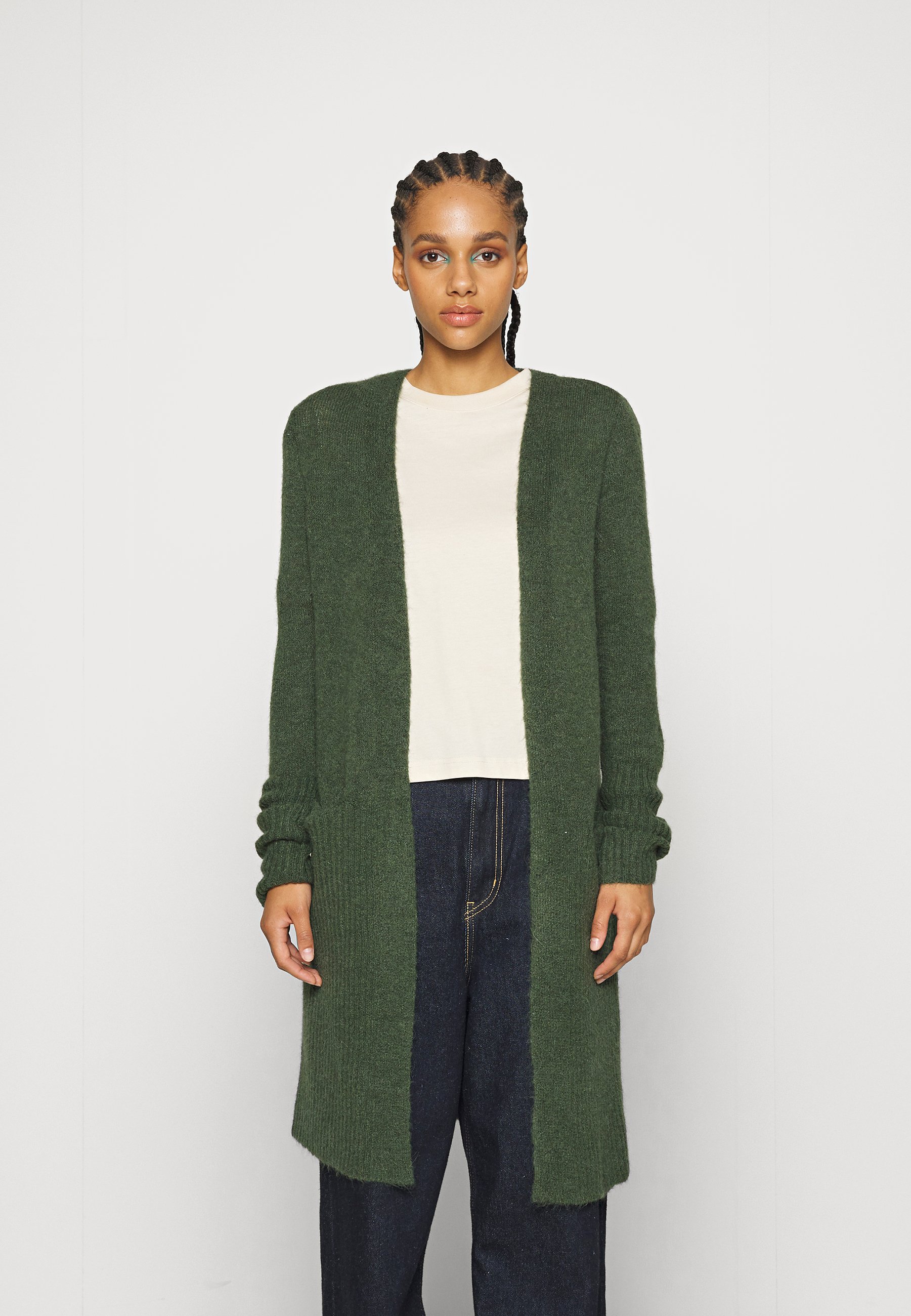 ICHI KAMARA - Gilet - kombu green/vert - ZALANDO.FR