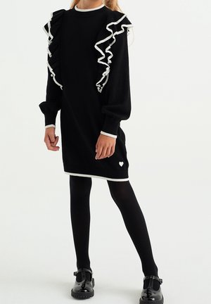 WE Fashion, Robe pull - black