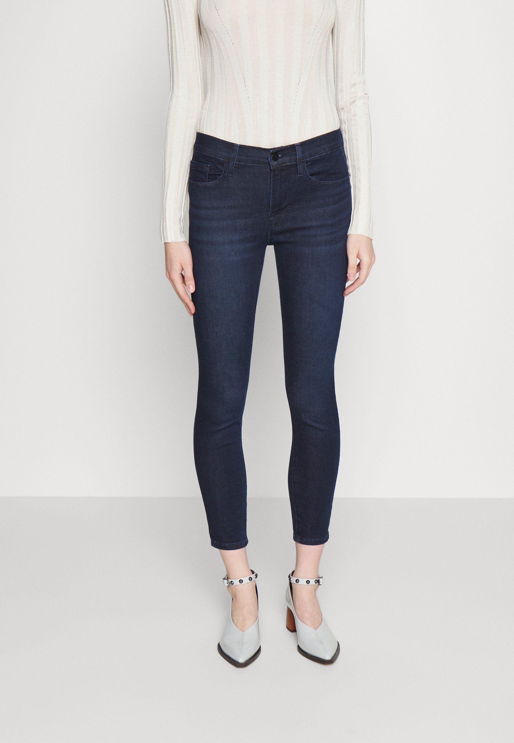 Frame Denim DE JEANNE CROP - Jeans Skinny Fit - paton/donkerblauw - Zalando .nl