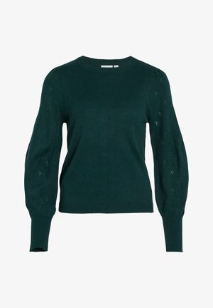VILA, Pullover - evergreen