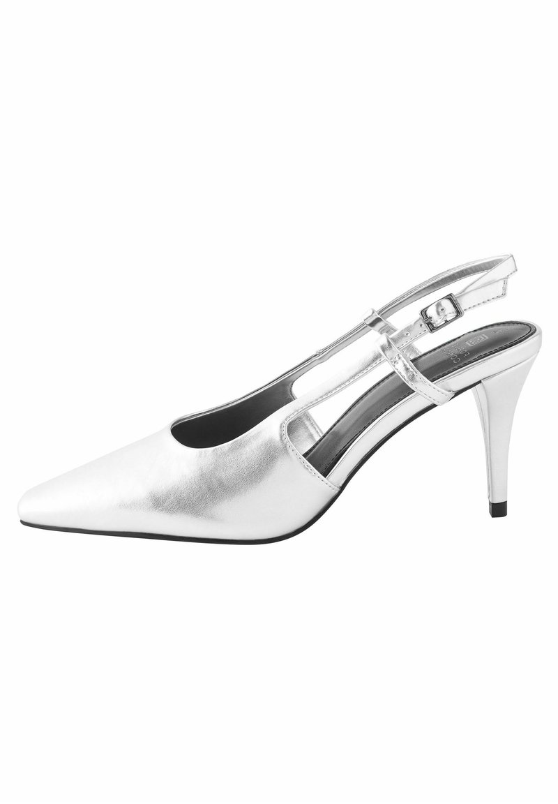 Next FOREVER COMFORT CHISEL TOE SLINGBACK Pumps silver/silberfarben