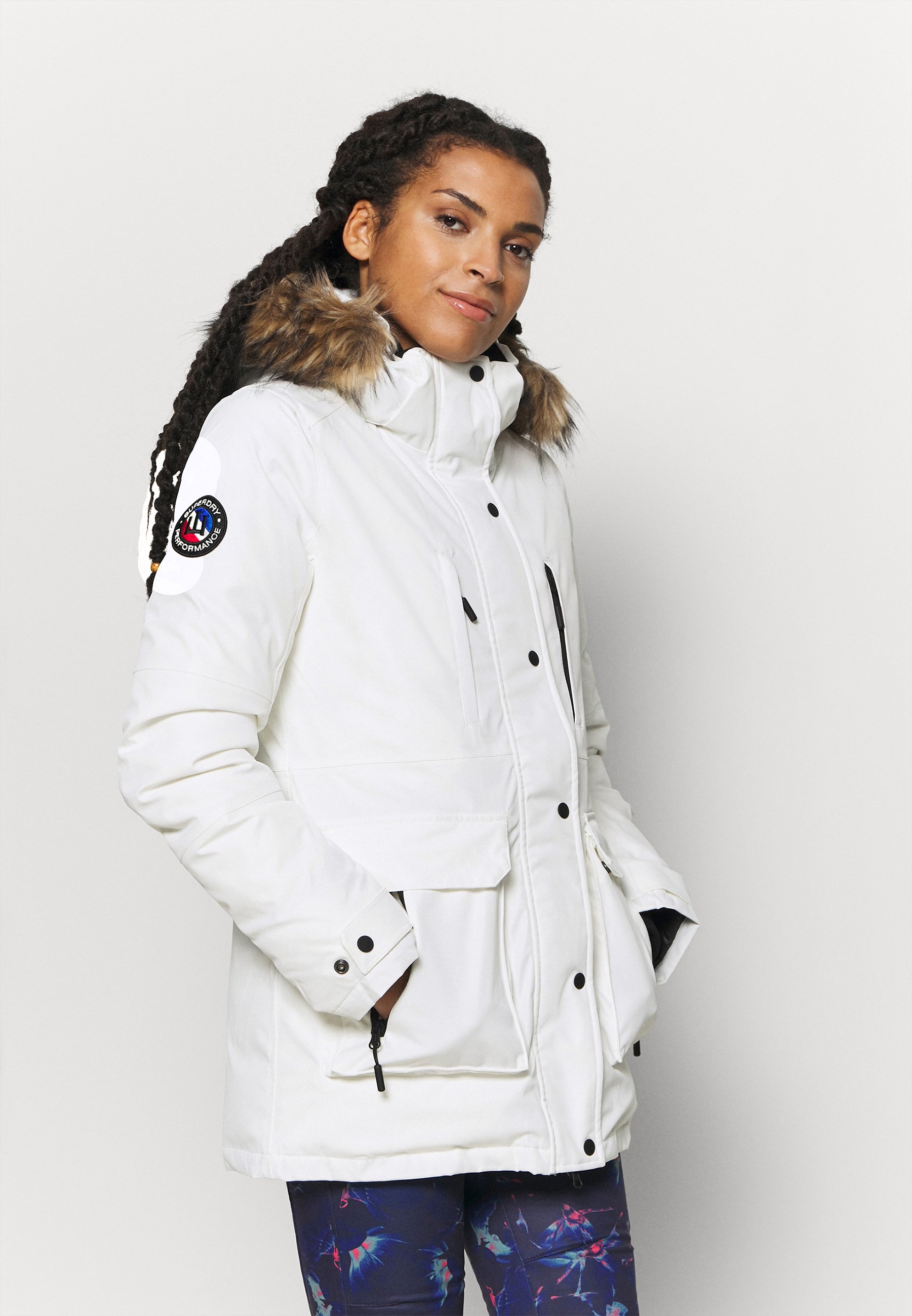 Superdry SNOW - Chaqueta de - optic/blanco - Zalando.es